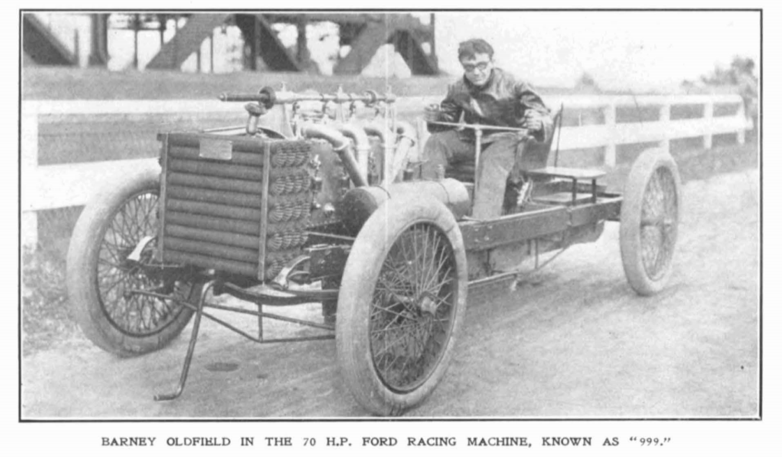 Oldfield & the Ford "999" First Super Speedway